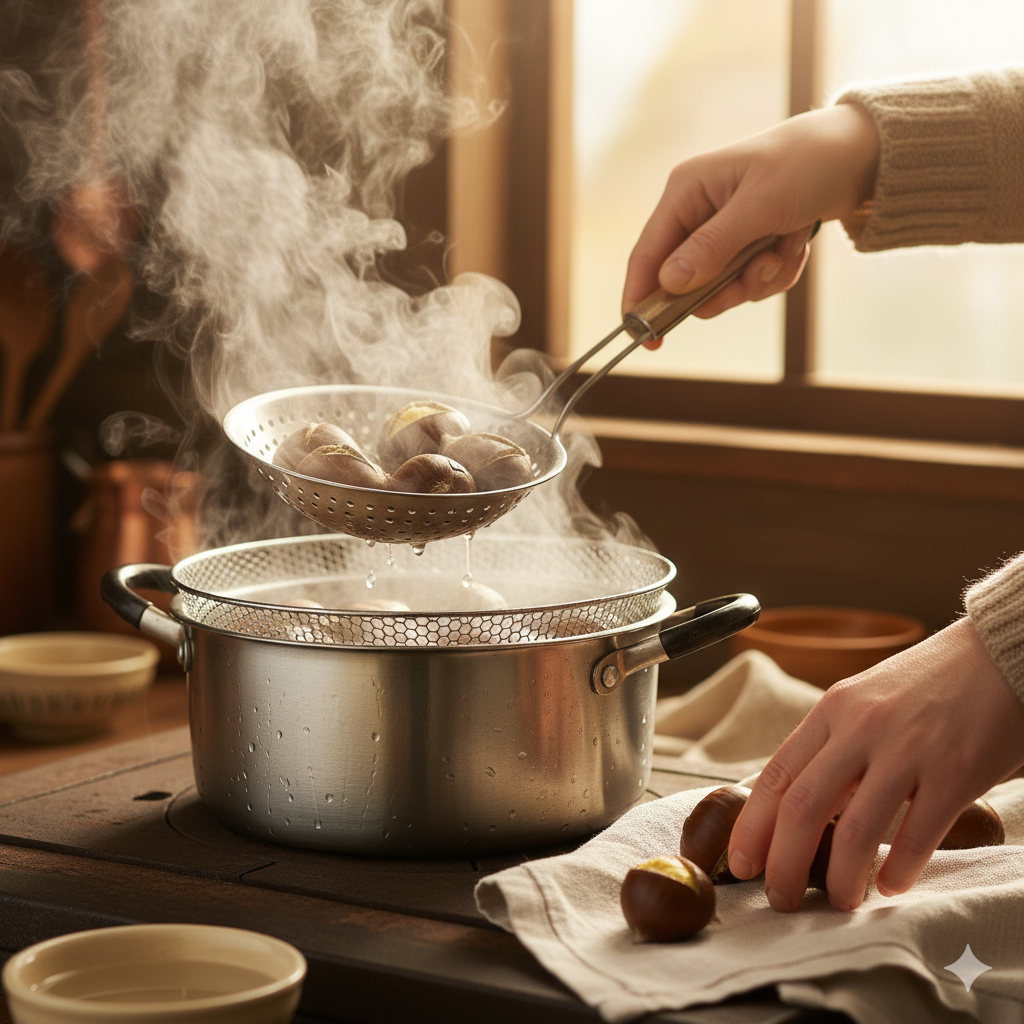 밤 맛있게 삶는법7가지: 포슬포슬 달콤한 찐밤, 황금 밤 삶는 시간과 밤 껍질 쉽게 까는 법 공개