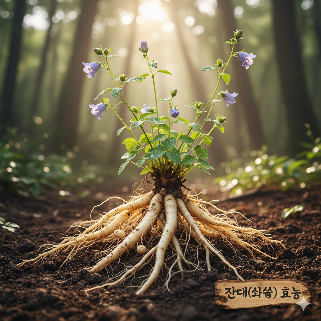 잔대의 효능(사삼)의 놀라운 : 100가지 독을 해독하는 신비의 약초