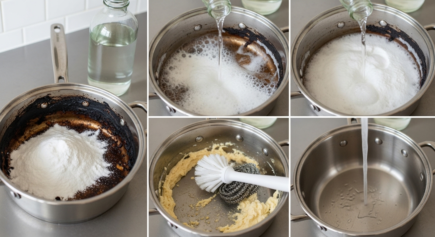 탄 냄비 닦는 법 6가지초보자도 쉽게! 베이킹소다 & 식초 만능 세척법